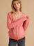 Buttoned maternity and nursing cardigan dusky pink - vertbaudet enfant 