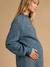 Maternity and nursing jumper dress grey blue - vertbaudet enfant 