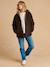 Adaptive & Reversible Padded Jacket, for Maternity & Babywearing by ENVIE DE FRAISE chocolate+khaki - vertbaudet enfant 