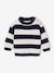 Striped jumper for baby boys navy blue+terracotta - vertbaudet enfant 