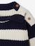 Striped jumper for baby boys navy blue+terracotta - vertbaudet enfant 