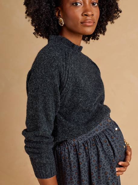 Pull grossesse et allaitement noir - vertbaudet enfant 