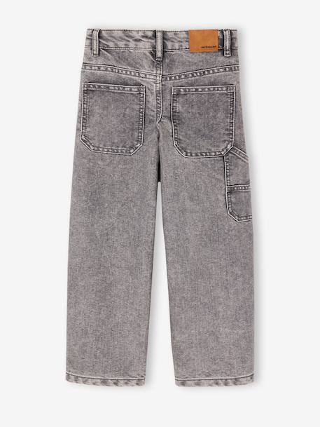 Jean battle garçon morphologie fin denim brut+denim gris - vertbaudet enfant 
