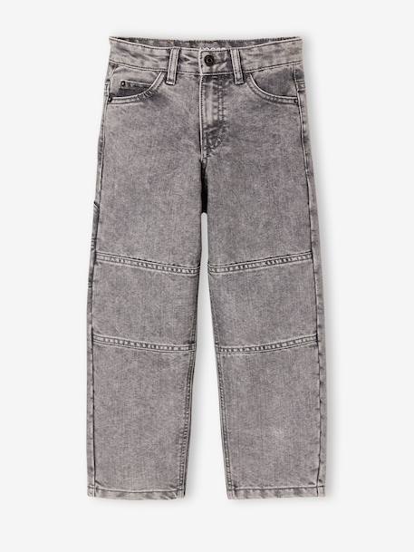 Jean battle indestructible morphologie fin denim brut+denim gris - vertbaudet enfant 