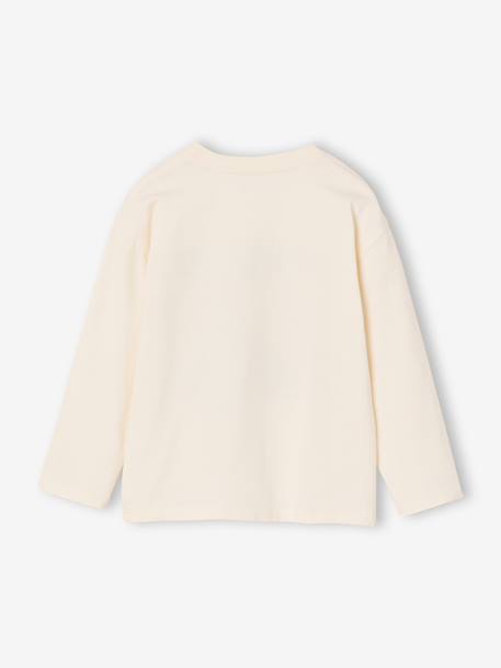 Long-sleeved T-shirt for boys white - vertbaudet enfant 