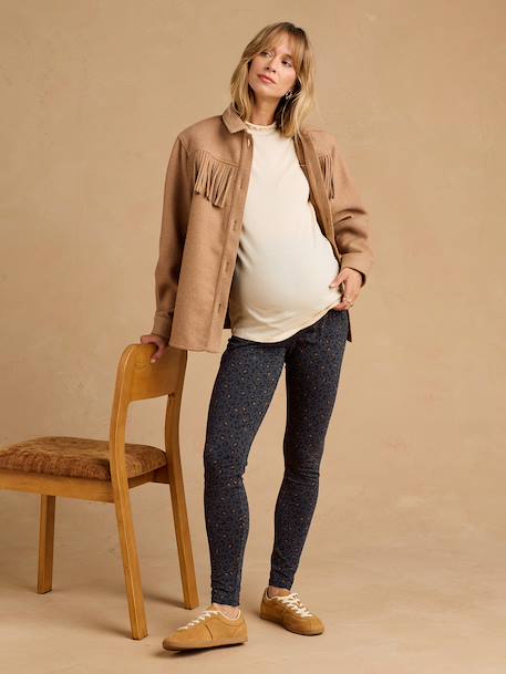 Legging Grossesse Léopard beige+gris foncé - vertbaudet enfant 