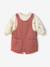 Baby girls sweatshirt and pinafore shorts set old rose - vertbaudet enfant 