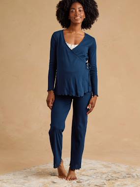 Vêtements de grossesse-Pyjama 3 pièces grossesse et allaitement