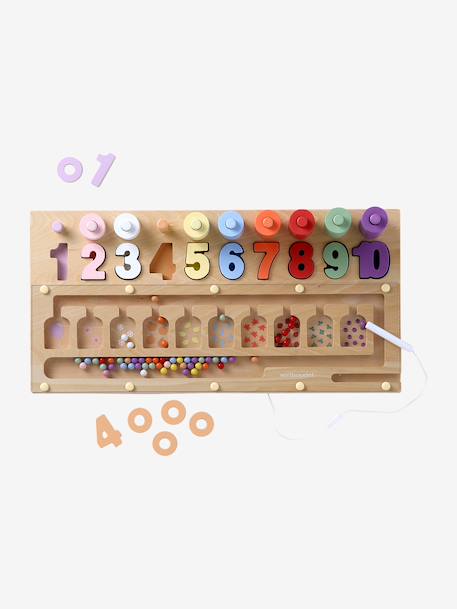FSC® 100% wooden counting board multicoloured - vertbaudet enfant 
