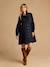 Robe de grossesse et allaitement en gaze de coton noir+terracotta - vertbaudet enfant 
