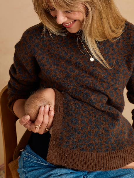 Maternity and nursing jumper Clara chocolate - vertbaudet enfant 