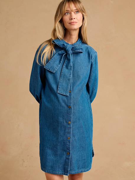 Maternity and nursing shirt dress stone - vertbaudet enfant 