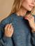 Maternity and nursing jumper dress grey blue - vertbaudet enfant 