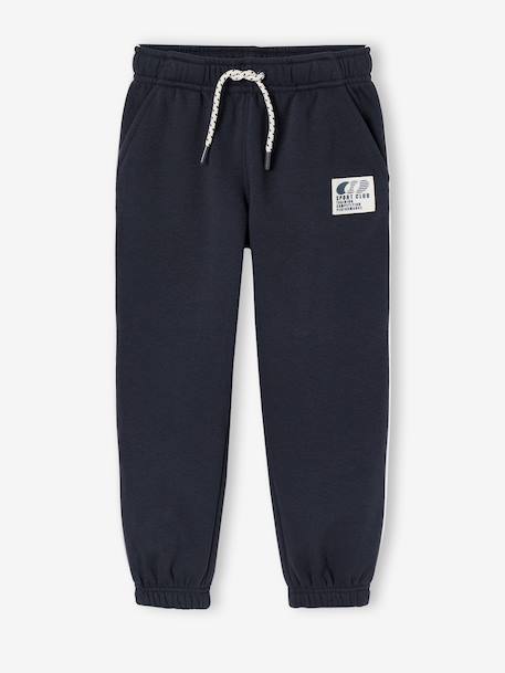Jogging trousers for boys bordeaux red+slate grey - vertbaudet enfant 