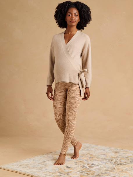 Wrap-front set for pregnancy marl beige - vertbaudet enfant 