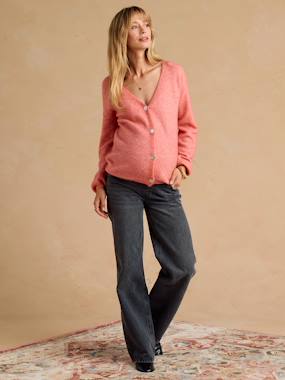 Buttoned maternity and nursing cardigan - vertbaudet enfant Maternity-Buttoned maternity and nursing cardigan