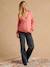 Buttoned maternity and nursing cardigan dusky pink - vertbaudet enfant 