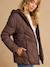 Adaptive & Reversible Padded Jacket, for Maternity & Babywearing by ENVIE DE FRAISE chocolate+khaki - vertbaudet enfant 