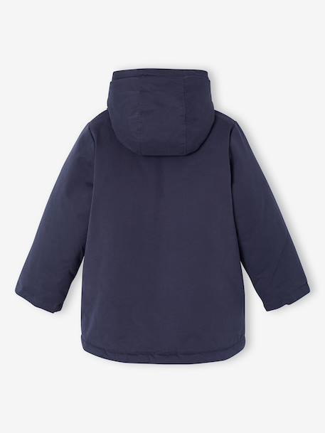 3-in-1 detachable parka for girls blush+navy blue - vertbaudet enfant 
