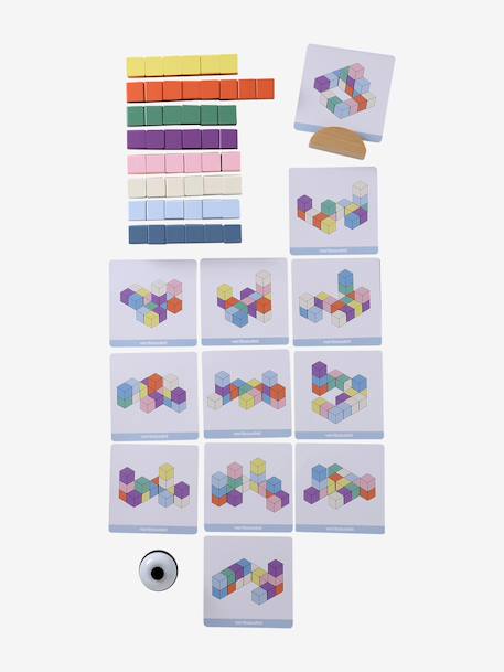 FSC® 100% wooden quick construction game multicoloured - vertbaudet enfant 