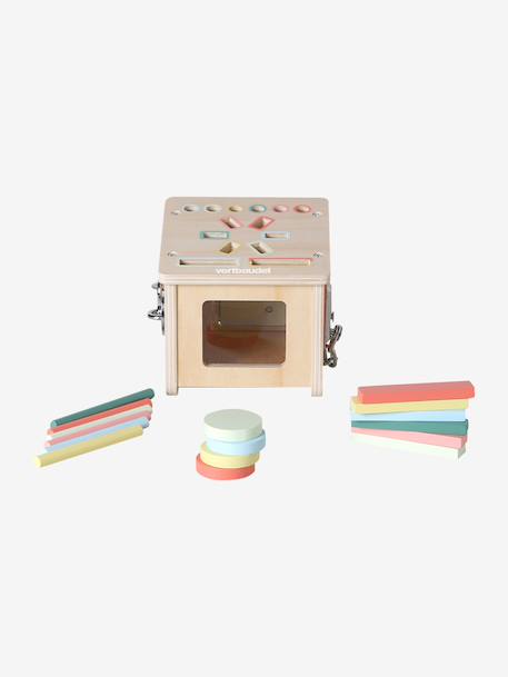 Wooden shape and colour sorting game FSC® 100% wood - vertbaudet enfant 