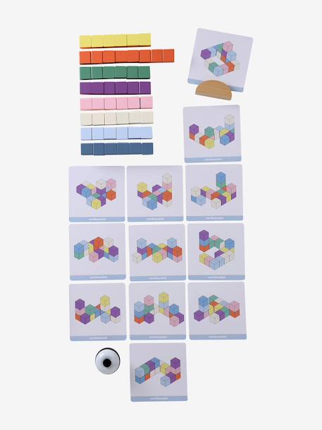 FSC® 100% wooden quick construction game multicoloured - vertbaudet enfant 
