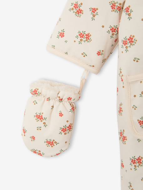 Combipilote naissance à capuche amovible vanille - vertbaudet enfant 
