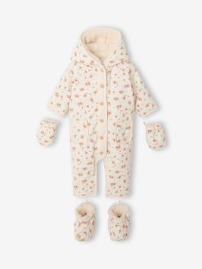 Newborn snowsuit with removable hood - vertbaudet enfant