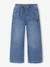 Wide-leg trousers for girls bleached denim+medium blue - vertbaudet enfant 