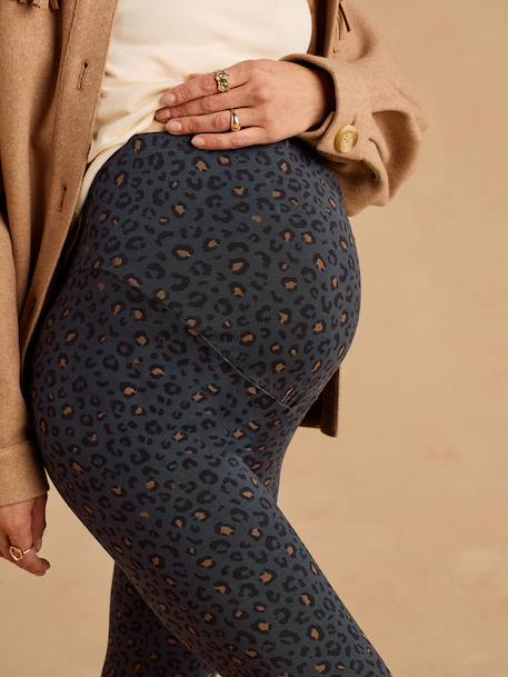 Leopard Print Leggings for Maternity beige+dark grey - vertbaudet enfant 