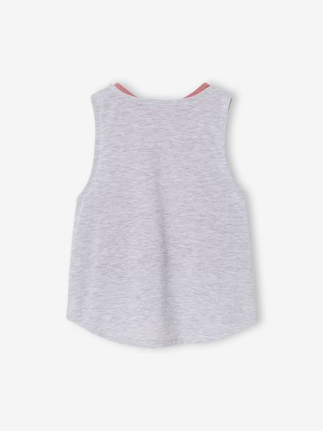 2-in-1 vest top for girls old rose - vertbaudet enfant 