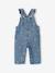 Denim dungarees for baby girls stone - vertbaudet enfant 