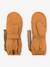 Mittens with fleece lining MATCESAR MINI A TURE for kids caramel+navy blue+old rose - vertbaudet enfant 