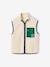Sleeveless sherpa cardigan for boys caramel+ecru - vertbaudet enfant 