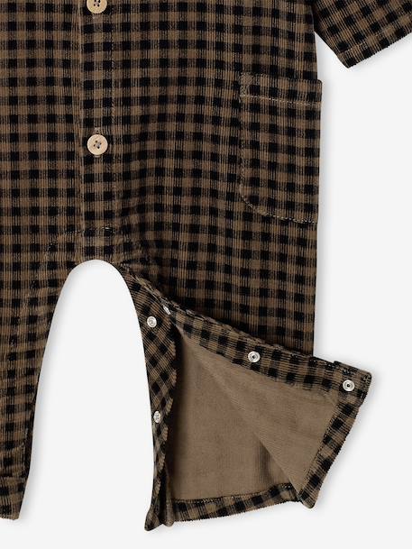 Long playsuit for baby anthracite - vertbaudet enfant 