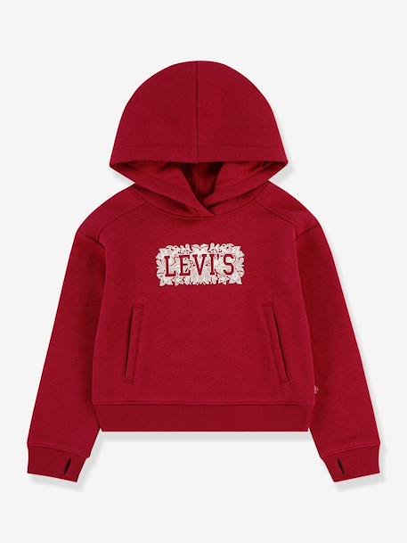 Sweat à capuche rouge - vertbaudet enfant 