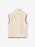 Sleeveless sherpa cardigan for boys caramel+ecru - vertbaudet enfant 