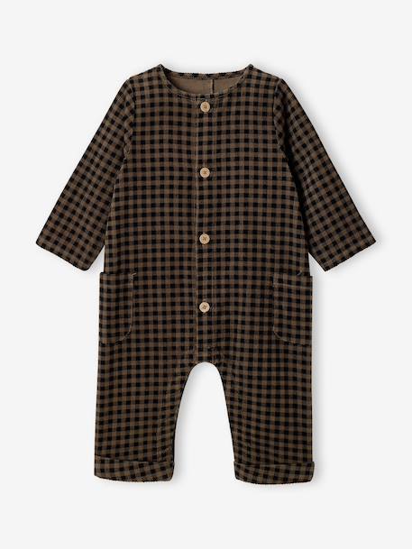 Combinaison longue bébé garçon anthracite - vertbaudet enfant 