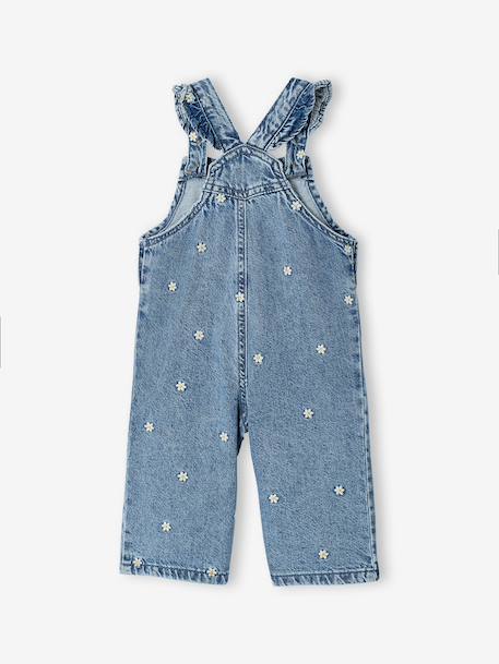 Denim dungarees for baby girls stone - vertbaudet enfant 