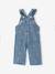 Denim dungarees for baby girls stone - vertbaudet enfant 