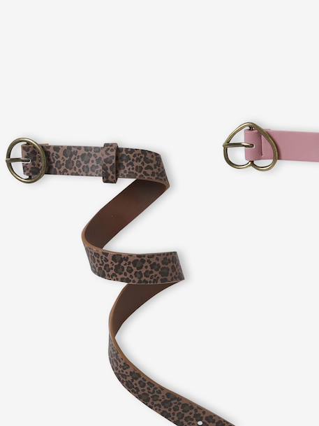 Pack of 2 polyester belts for girls blush - vertbaudet enfant 