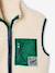 Sleeveless sherpa cardigan for boys caramel+ecru - vertbaudet enfant 
