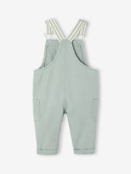 Dungarees for baby sage green - vertbaudet enfant 