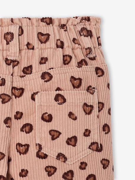 Corduroy trousers for baby girls blush - vertbaudet enfant 