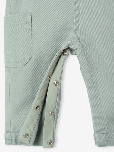 Dungarees for baby sage green - vertbaudet enfant 