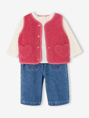 Ensemble 3 pièces bébé fille - vertbaudet enfant -Ensemble 3 pièces bébé fille