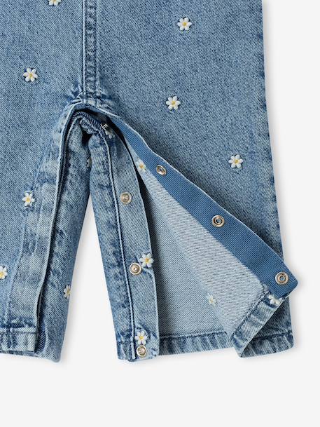 Denim dungarees for baby girls stone - vertbaudet enfant 