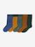 Pack of 5 socks for boys khaki - vertbaudet enfant 