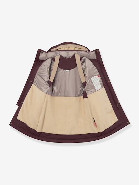 Winter jacket with fleece lining MATVENCASIA MINI A TURE for girls violet - vertbaudet enfant 