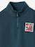 Sweat col camionneur garçon bleu canard+jaune - vertbaudet enfant 